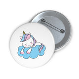 Personalized pin button - Sleeping Unicorn | Custom Pin | Personalized gift