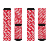 Christmas gifts - Snowflake red socks | Christmas socks women | Women socks