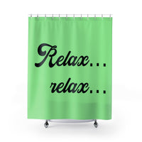 Shower Curtains - Relax relax green color