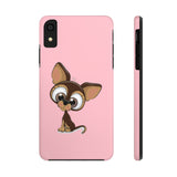 iPhone 11 pro cases - Chihuahua pink background color | iPhone x cases mate tough