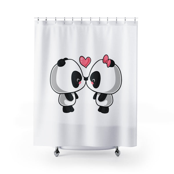 Shower Curtains - Cute panda white color | Bathroom decor