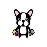 Laptop Stickers - Shopping Bull Dog | Custom Stickers