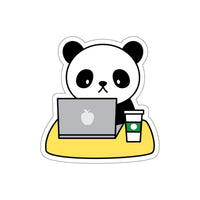 Laptop Stickers - Panda Coffee | Custom Stickers