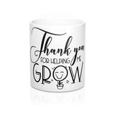 Teacher gifts - Thank you grow | Teacher gifts personalized | Custom teacher gift
