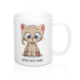 Couples coffee mug - Corgi and kitty | Mugs for couples