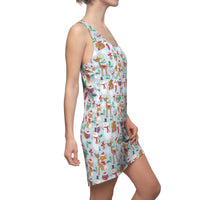 Printed dresses - Reindeer snowman dress | Dresses for women | Christmas dress