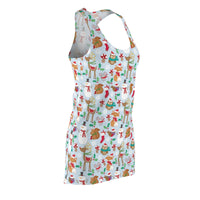 Printed dresses - Reindeer snowman dress | Dresses for women | Christmas dress