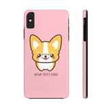iPhone 11 pro max cases - Pink color cute corgi | iPhone cases mate tough | Personalized iPhone cases