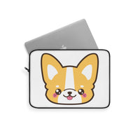 Laptop sleeve - Cute Corgi Face | Personalized gift | Custom personalized