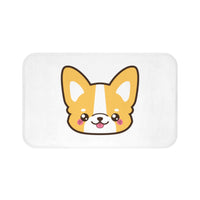 Home decor - Corgi face bath mat | Custom bath mat | Personalized gift