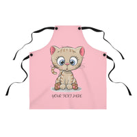 Apron for women - Cute kitty | Custom Apron | Personalized apron