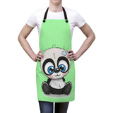 Apron for women - Light green sew panda | Custom Apron