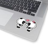 Cute Panda Kissing Stickers