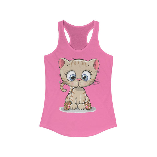 Women tank top cute kitty print | Tank top for women