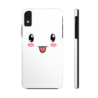 iPhone 11 pro max cases - Cute face white background color | iPhone xr cases mate tough