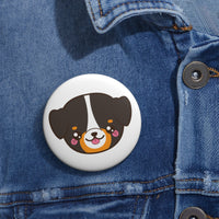 Bernese face pin button | Custom Pin | Personalized gift
