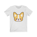 T shirt women with cute corgi face