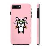 iPhone 11 pro cases - Workout bulldog pink background color | iPhone xr cases mate tough