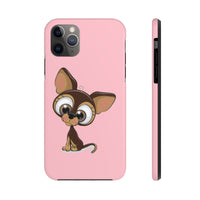 iPhone 11 pro cases - Chihuahua pink background color | iPhone x cases mate tough