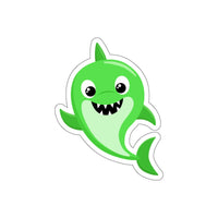 Baby shark Green Standing - Laptop Stickers | Custom Stickers