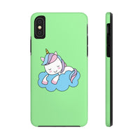 iPhone xs max cases - Green color cloud unicorn | iPhone xr cases mate tough