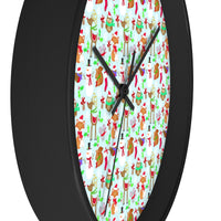 Christmas wall clock with no lines