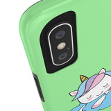 iPhone xs max cases - Green color cloud unicorn | iPhone xr cases mate tough