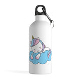 Stainless steel water bottle - Unicorn cloud