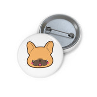 Frenchie face pin button | Custom Pin | Personalized gift