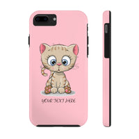 iPhone XS max cases - Pink color cute kitty | iPhone cases mate tough | Personalized iPhone cases