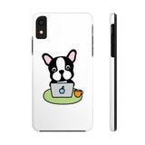 iPhone 11 pro max cases - Laptop frenchie white background color | iPhone x cases mate tough