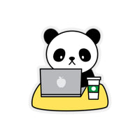 Laptop Stickers - Panda Coffee | Custom Stickers