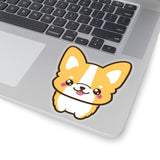 Laptop stickers - Cute front corgi | Custom Stickers | Personalized gift