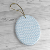 Christmas ornaments - Snowflake printed | Ceramic Ornaments | Christmas decor