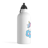 Stainless steel water bottle - Unicorn cloud