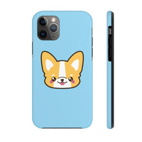 iPhone 11 cases - Baby blue color corgi face | iPhone 11 pro cases mate tough