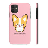 iPhone 11 pro max cases - Pink color cute corgi | iPhone cases mate tough | Personalized iPhone cases