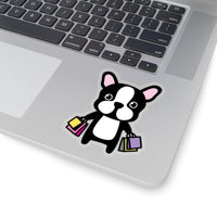 Laptop Stickers - Shopping Bull Dog | Custom Stickers