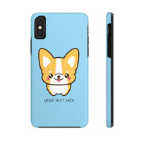 iPhone 11 pro cases - Blue color cute corgi | iPhone cases mate tough | Personalized iPhone cases