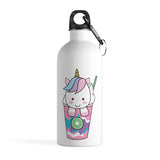 Stainless steel water bottle - Ice cream unicorn