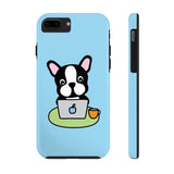 iPhone xr cases - Laptop frenchie blue background color | iPhone x cases mate tough