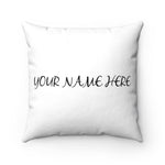 Personalized pillow with custom name