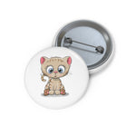 Personalized pin button - Cute kitty | Custom Pin | Personalized gift