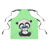 Apron for women - Light green sew panda | Custom Apron