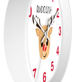 Christmas decorations - Rudolph wall clock | Christmas gift | Custom christmas clock