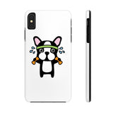 iPhone 11 pro max cases - Workout bulldog white background color | iPhone xr cases mate tough