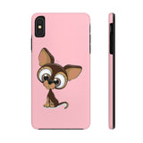 iPhone 11 pro cases - Chihuahua pink background color | iPhone x cases mate tough