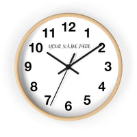 Custom Name Wall clock