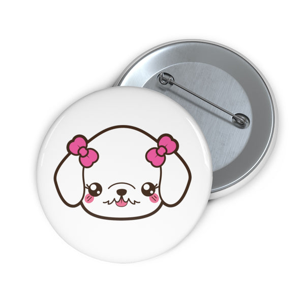 Poodle face pin button | Custom Pin | Personalized gift