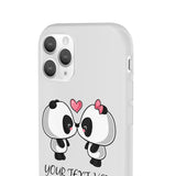 iPhone cases - Cute kissing panda | iPhone flexi cases | Custom iPhone cases